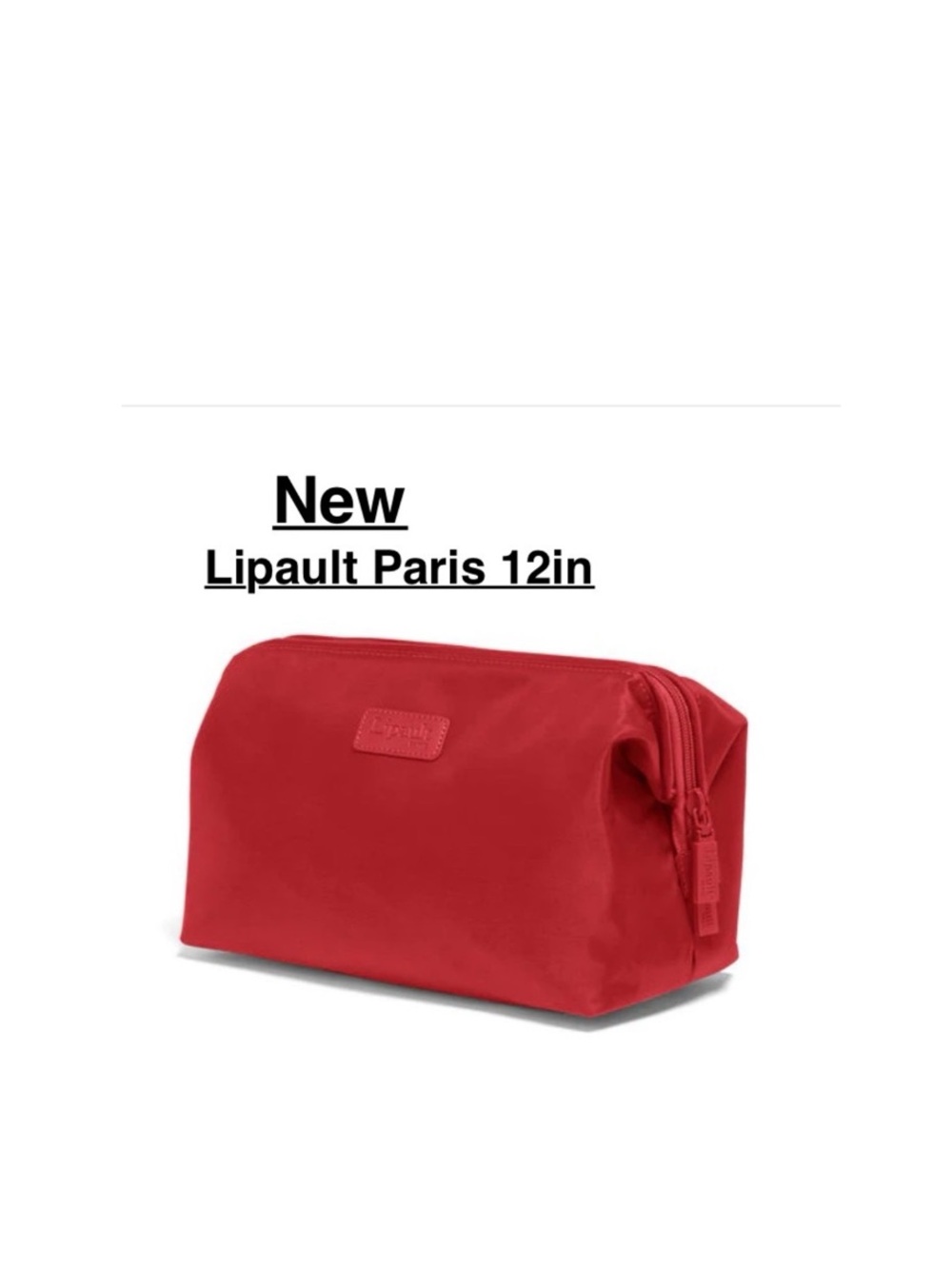 NEW Lipault Paris Toiletry kit 12" Compact Travel Organizer Bag Wtags plum⭐️